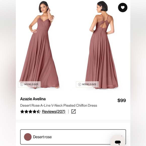 Azazie Mauve Maxi Dress - Picture 2 of 4